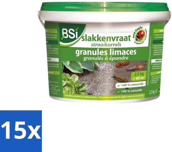 Lotta alle lumache - Confezione in bulk - 2,5 kg - 15 pezzi