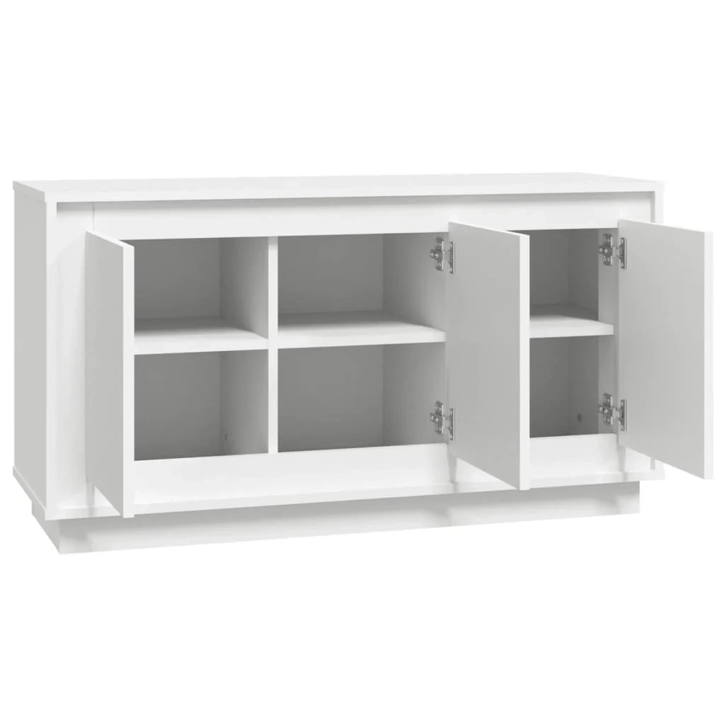 Buffet credenza cassettiera mobiletto mobile contenitore organizer per cucina soggiorno salotto 102 x 35 x 55 cm legno ingegnerizzato bianco 02_0030174