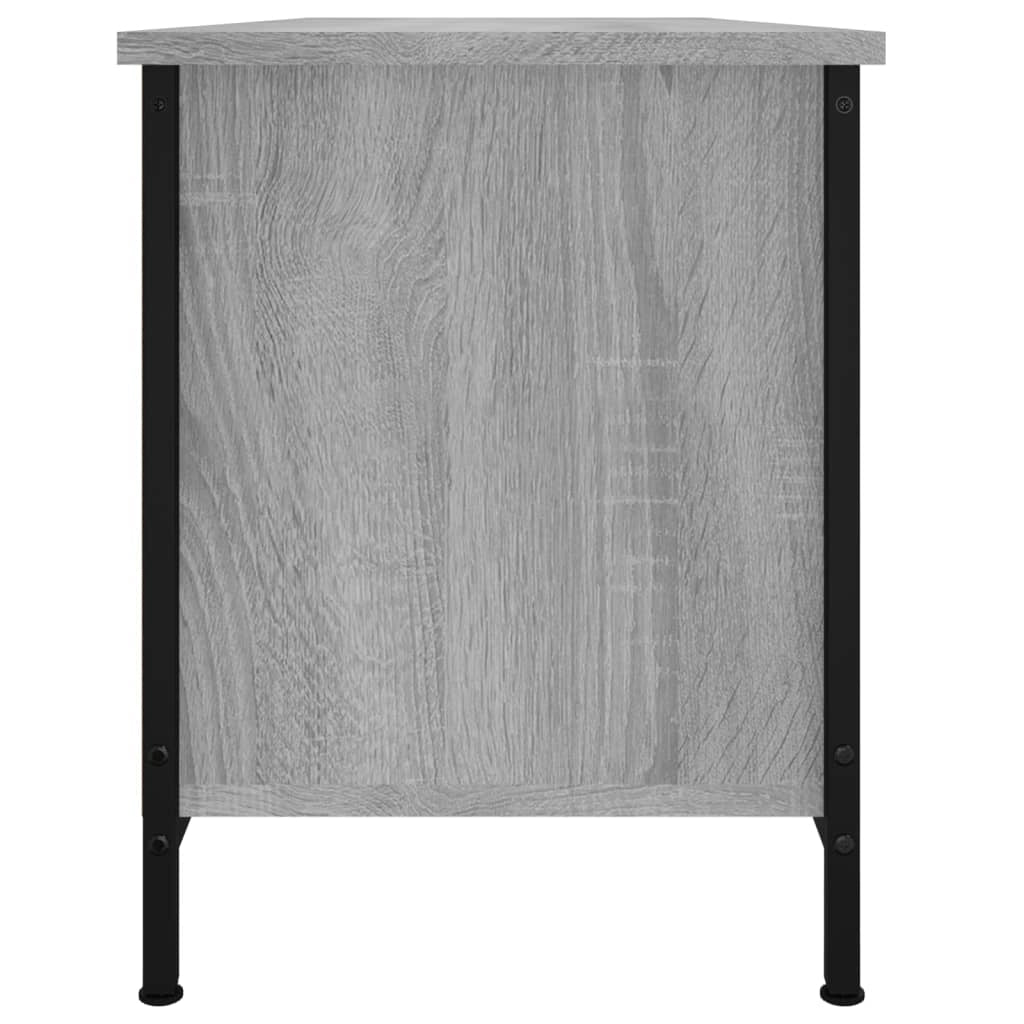 Mobile TV multimediale mensola TV credenza mobile TV per sala da pranzo soggiorno camera da letto con ante rovere Sonoma 102 x 35 x 45 cm legno ingegnerizzato grigio 02_0026930