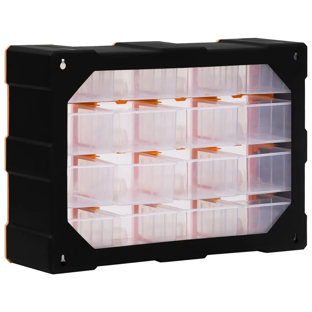 Mobile Contenitore con 16 Cassetti Medi 52x16x37 cm 149601