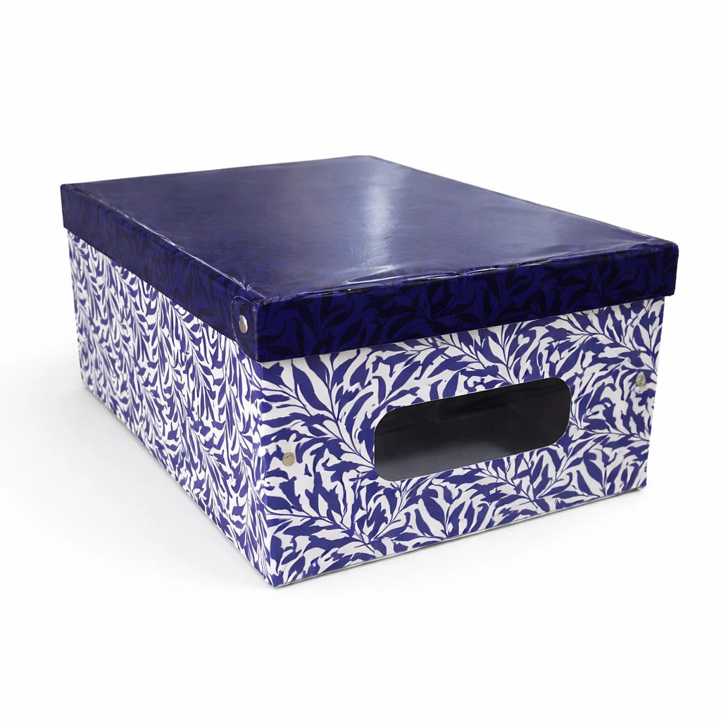 Kit 4pz Scatole Box Sistemazione Armadio in PVC Pieghevole 50x39 H24cm Col.Ass