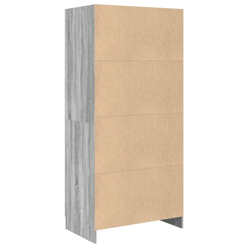 Armadio Grigio Sonoma 82,5x51,5x180 cm in Legno Multistrato 826639