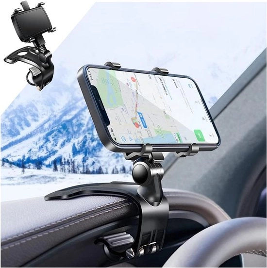 Otturatore GPS universale per auto - regolabile e girevole a 1400 gradi - smartphone compatibile da 4 a 7 pollici