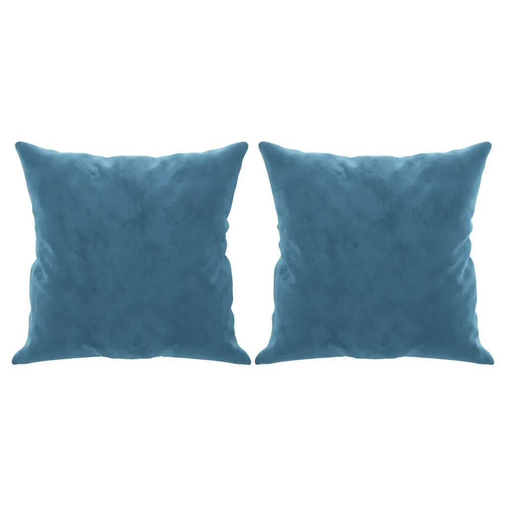 Divano a 2 Posti con Cuscini-Sofa 2 Posti con Cuscini Blu 120 cm in Velluto 299232