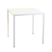 Tavolo metallo autolivellante New Elma bianco quadro cm 60x60h75