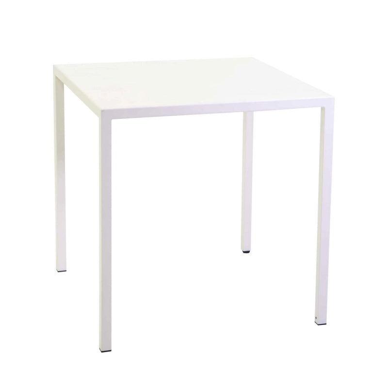 Tavolo metallo autolivellante New Elma bianco quadro cm 60x60h75