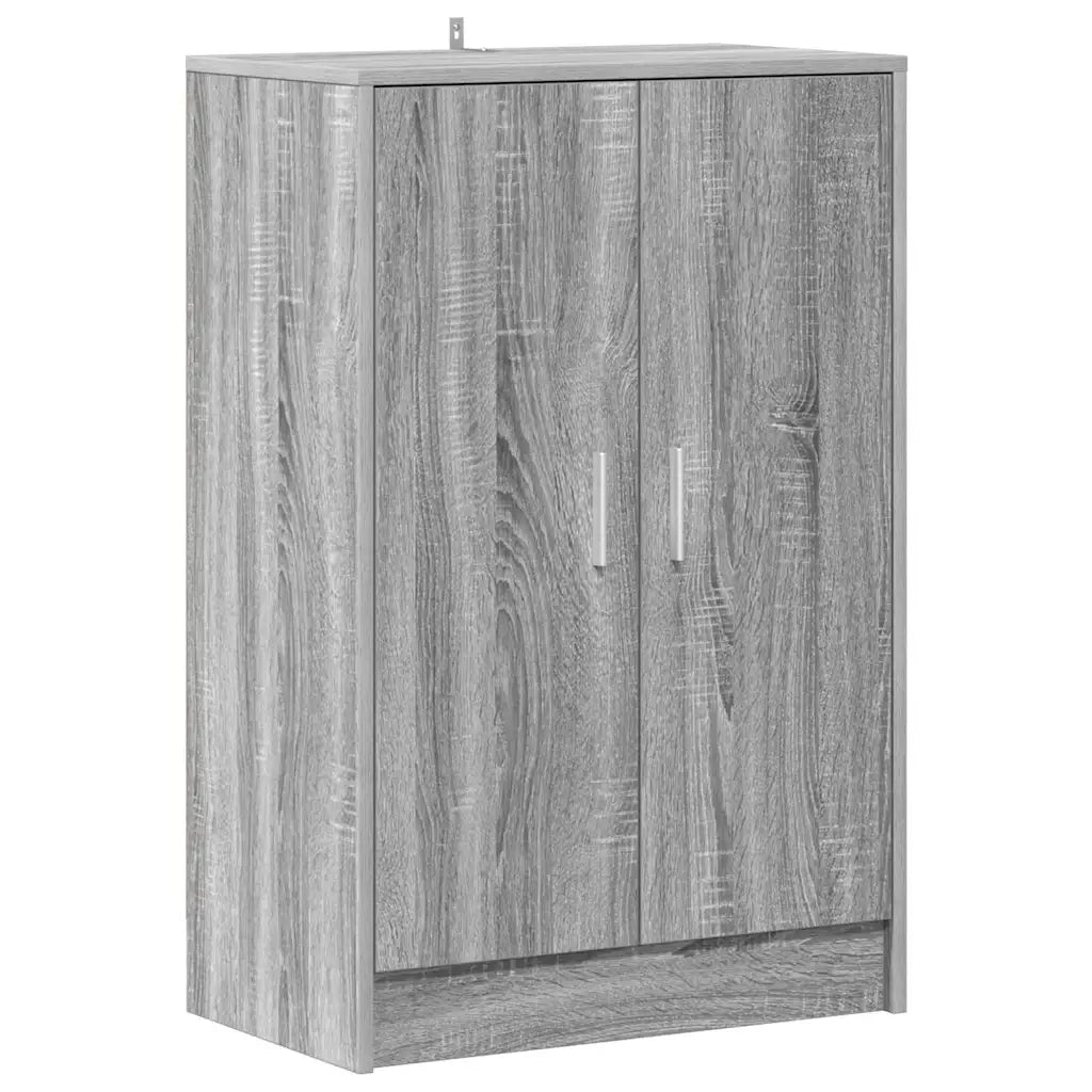 Scarpiera-Scaffale per scarpe Grigio Sonoma 60x35x92 cm in Legno Multistrato