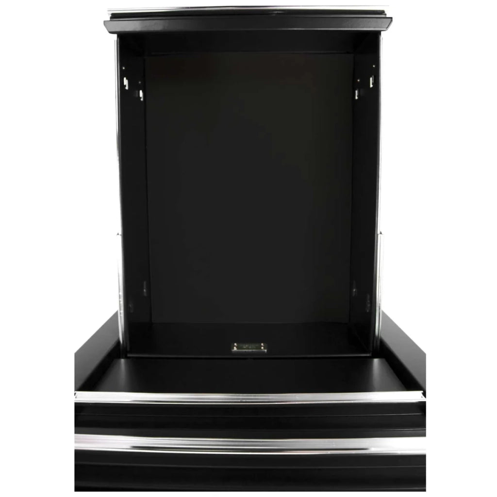 Mobiletto portautensili nero, stretto, 7 cassetti