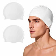 Pari di cuffie in silicone per capelli lunghi e corti - Cuffie per capelli confortevoli e antiscivente - Cuffie antiscivente per capelli - Impermeabili - Esterne - Adatti a entrambi i sessi