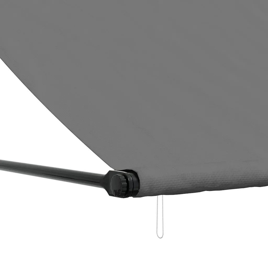 Tenda da Sole Retrattile Antracite 200x150 cm Tessuto e Acciaio 368752
