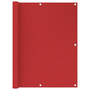 Paravento da Balcone Rosso 120x300 cm in HDPE cod mxl 16195