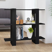Libreria/Divisorio Nero 100x30x87 cm 811548