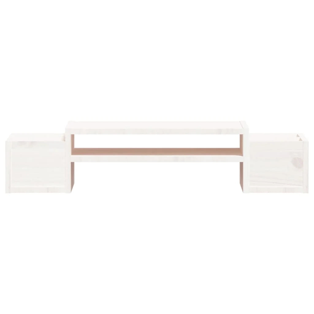 Supporto per monitor 70 x 27,5 x 15 cm in legno massello di pino bianco 02_0004456