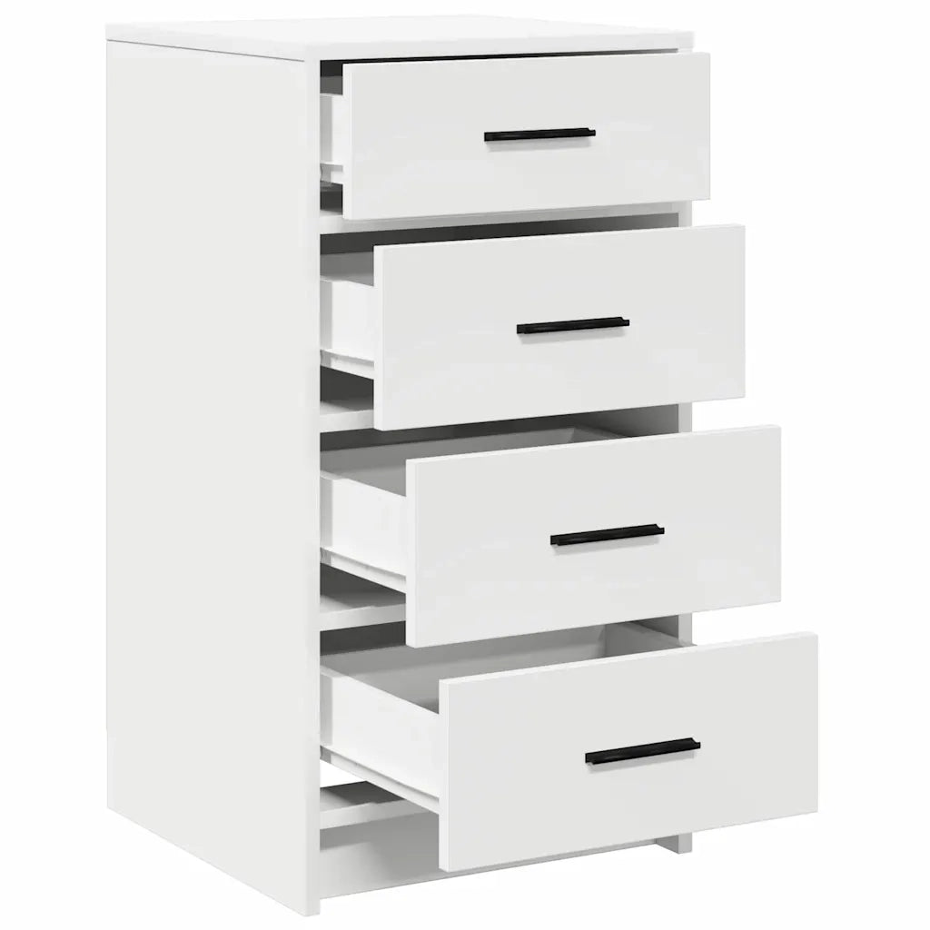 Credenza con Cassetto-Buffet-Armadio da cucina Bianco 40 x 41 x 75 cm Legno multistrato