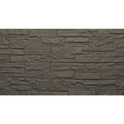Pannello decorativo effetto pietra mattoni 3D set 12 pz 8,6 mt2 rivestimento murale in PU 120 x 60 x 2,5 Grigio Ardesia