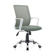 Sedia studio Hispanohogar altezza regolabile in tessuto verde