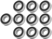 10 Stuks Diepgroefkogellagers 6202-RS Zwart - Duurzaam - Radiale e Axiale Carichi - Cambi - Motori - Accessori per Casa