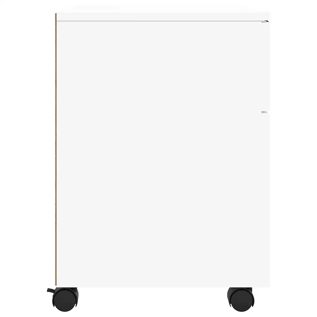 Schedario con Ruote Bianco 45x38x54 cm Legno Multistrato CFW6207251
