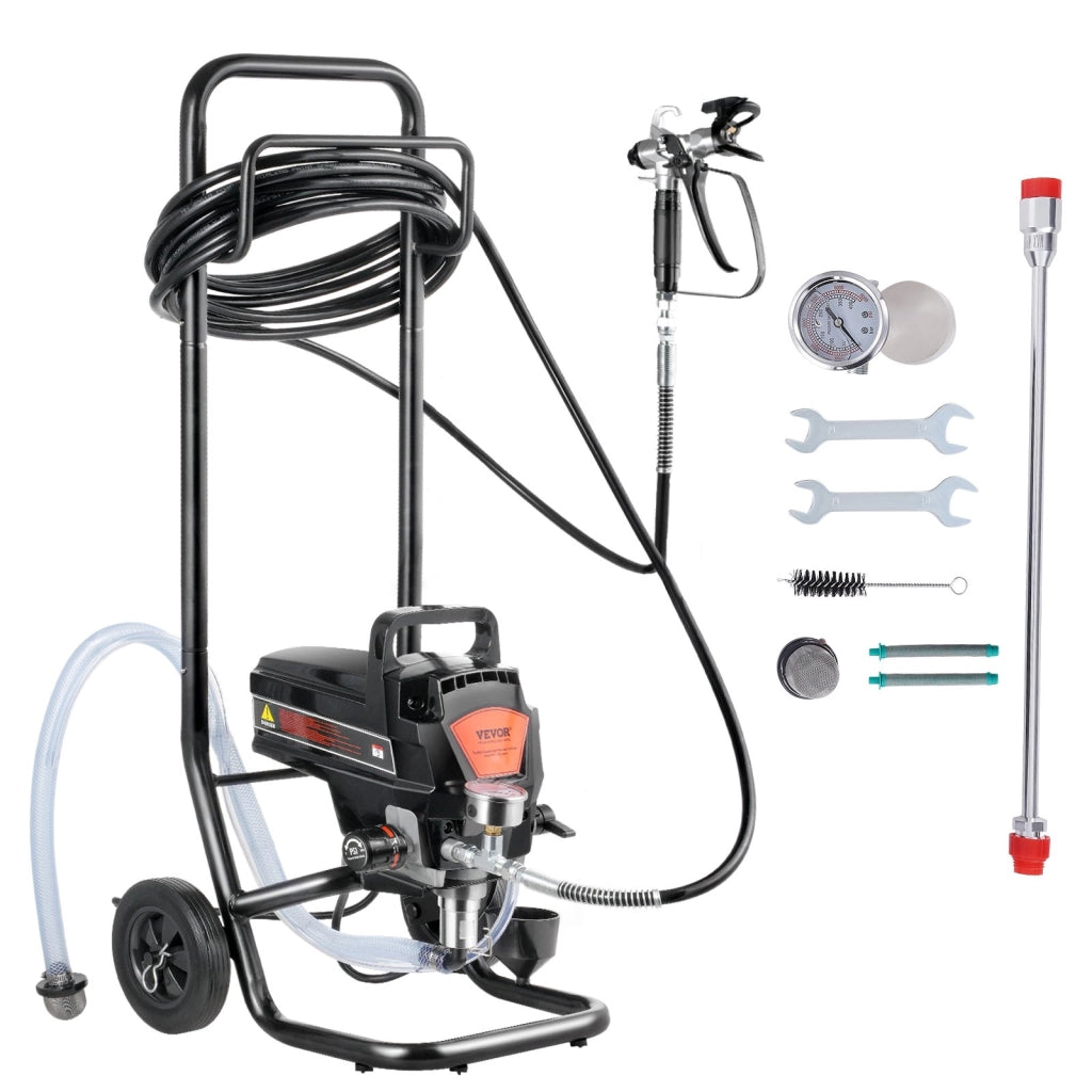 Spruzzatore Airless per Vernice RP8628 plus 950W 3000 PSI con Supporto Tubo 15m Regolabile per Interni ed Esterni Fai da Te