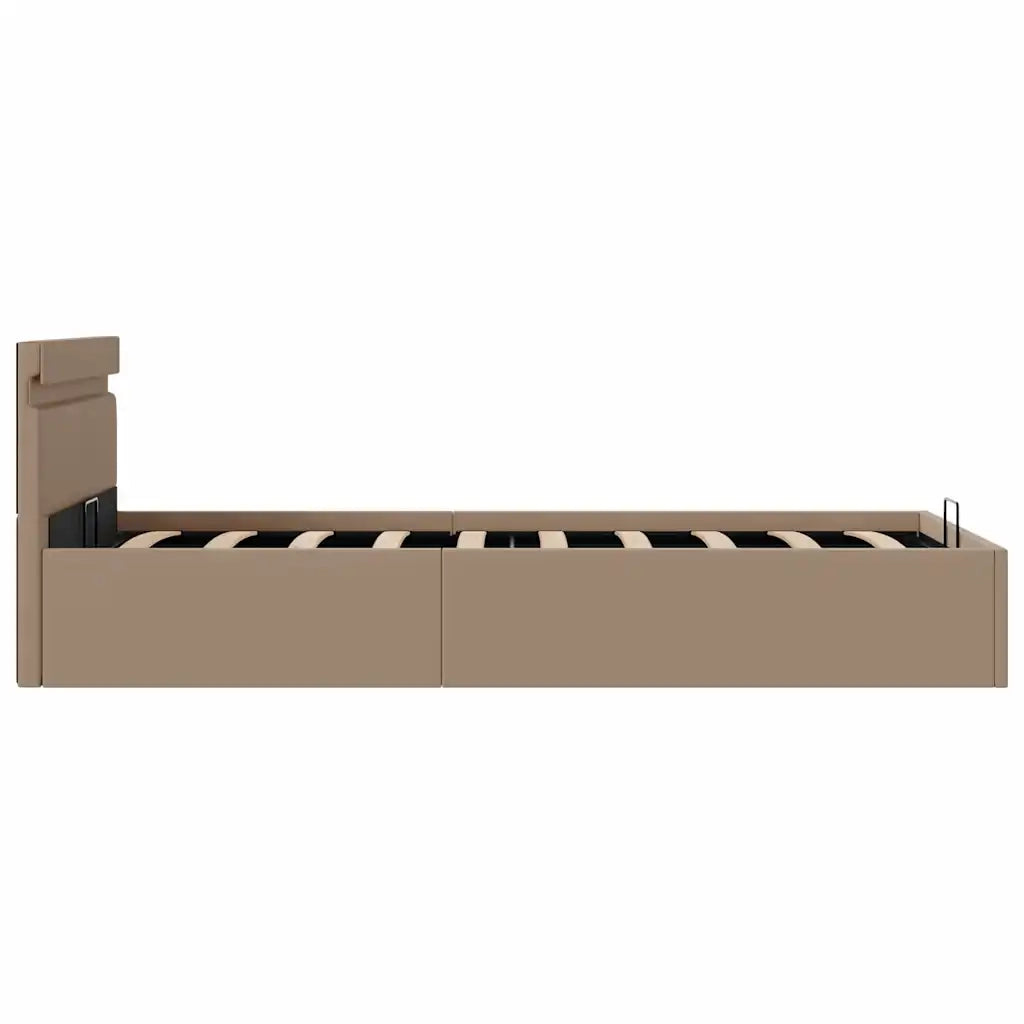 Giroletto Idraulico con LED Cappuccino Similpelle 100x200cm 285559