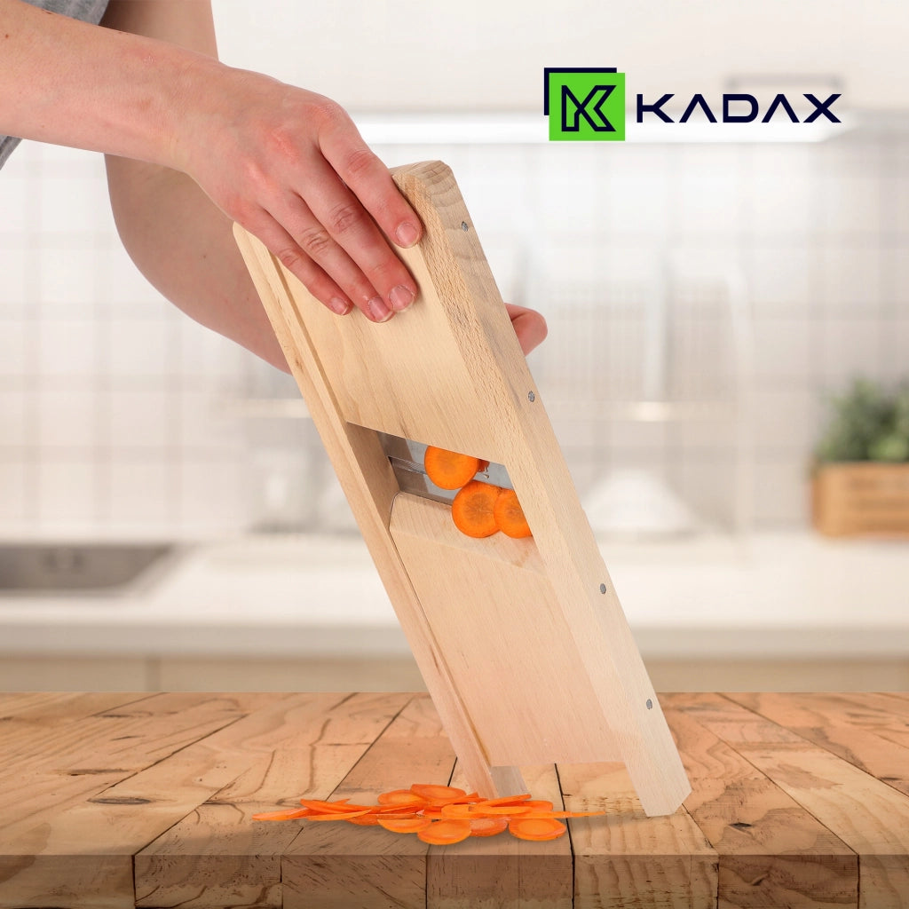 Grattugia manuale in legno KADAX per cavolo, verdure e cetrioli, 35 cm