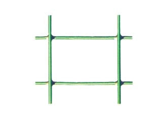 RETE ELETTROSALDATA ZINCATA PLASTIFICATA VERDE ROTOLO MT.25 MM.25X50- maglia mm.50x25 filo ø mm.2,3 est.- cm.150h. mt.25 - 1 rotolo T-REX