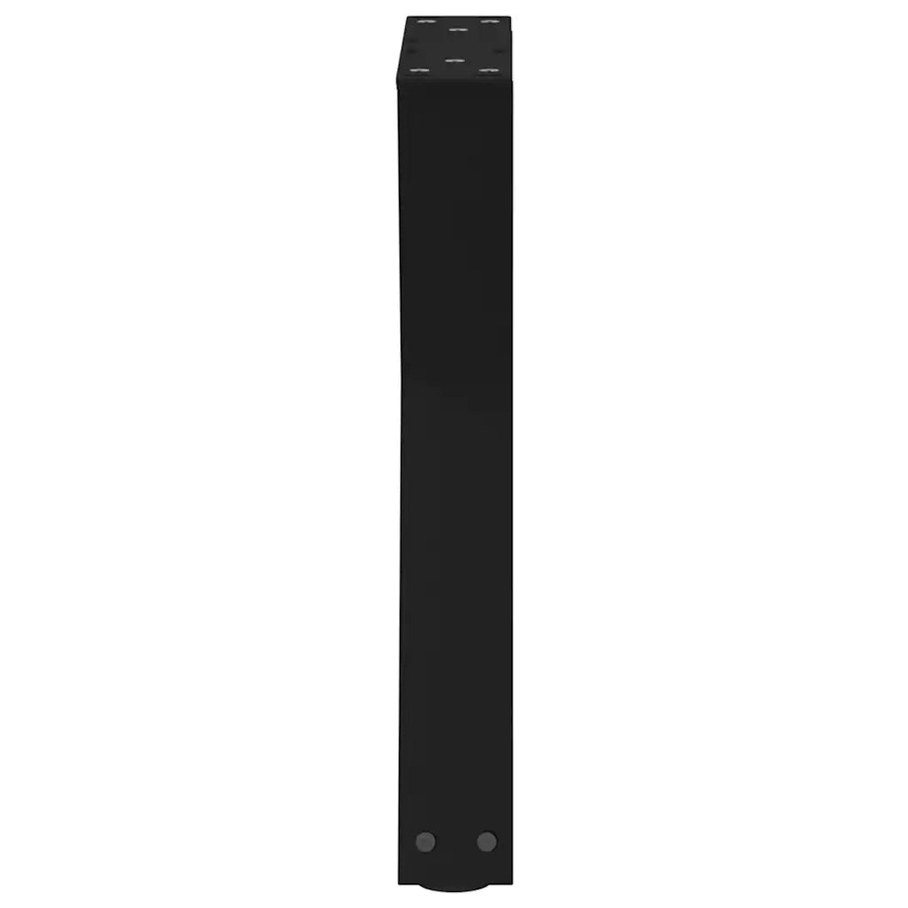 vidaXL Gambe per Tavolino da Caffè 2 pz Nere 28x(42-43,3) cm Acciaio