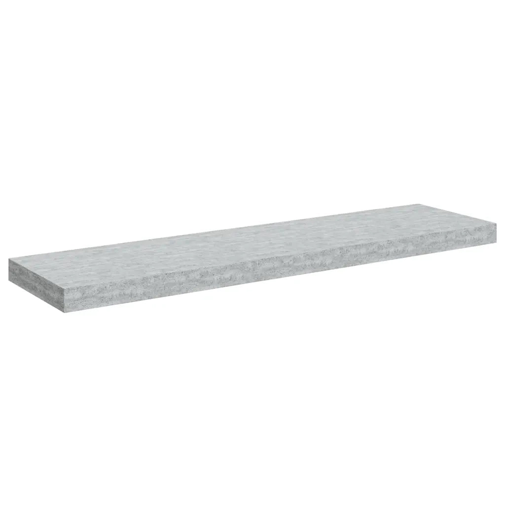 Scaffali a Parete 2 pz Grigio Cemento 90x23,5x3,8 cm in MDF 326604
