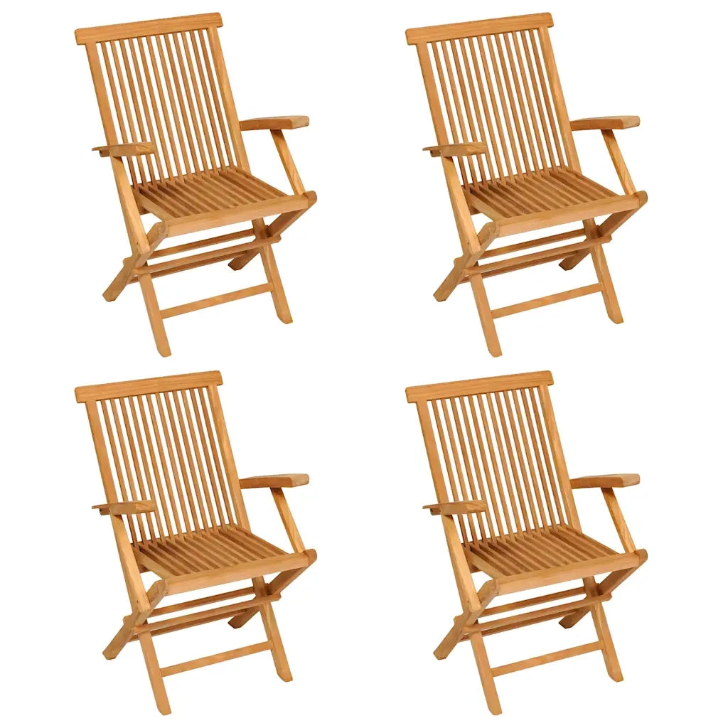 Set da Pranzo da Giardino 5 pz in Legno Massello di Teak cod mxl 48199
