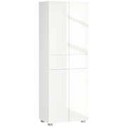 Armadio Cucina con Ante e Ripiani ¨C Zephmum ¨C Bianco 60x35x170 cm