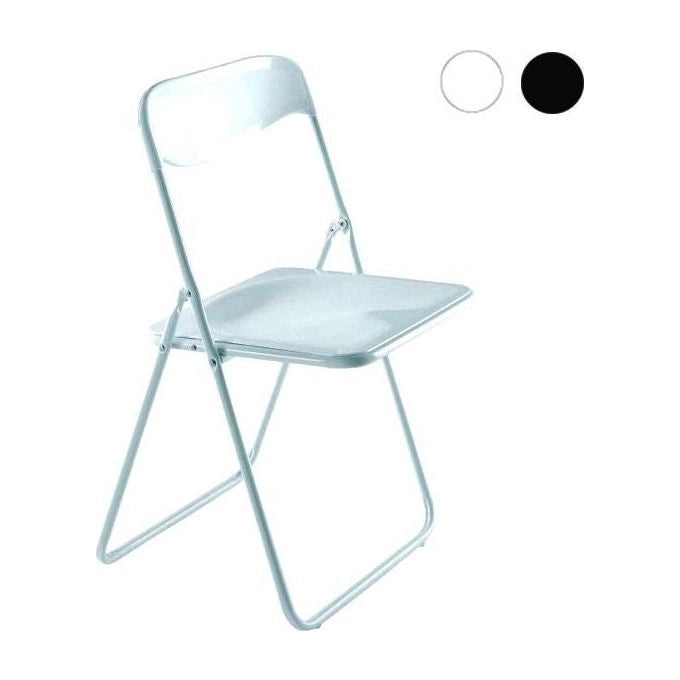 Metal far Sedia Acciaio Pieghevole Poker nera Metalfar