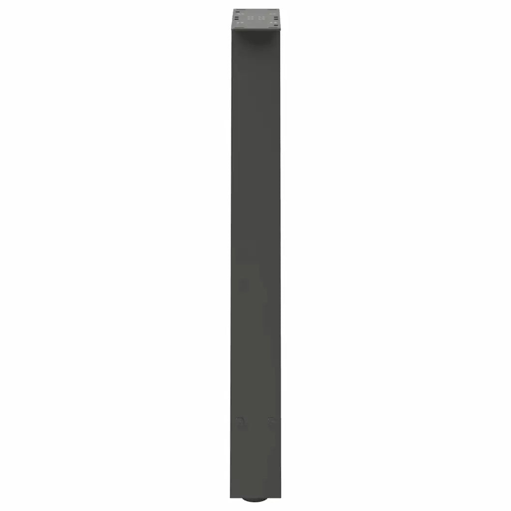 Gambe per tavolo da pranzo a forma di A 2 pz Antracite 60x(72-73) cm Acciaio 4012850