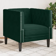 Divano Sedia-Poltrona Chesterfield Grigio Scuro in Velluto 974558