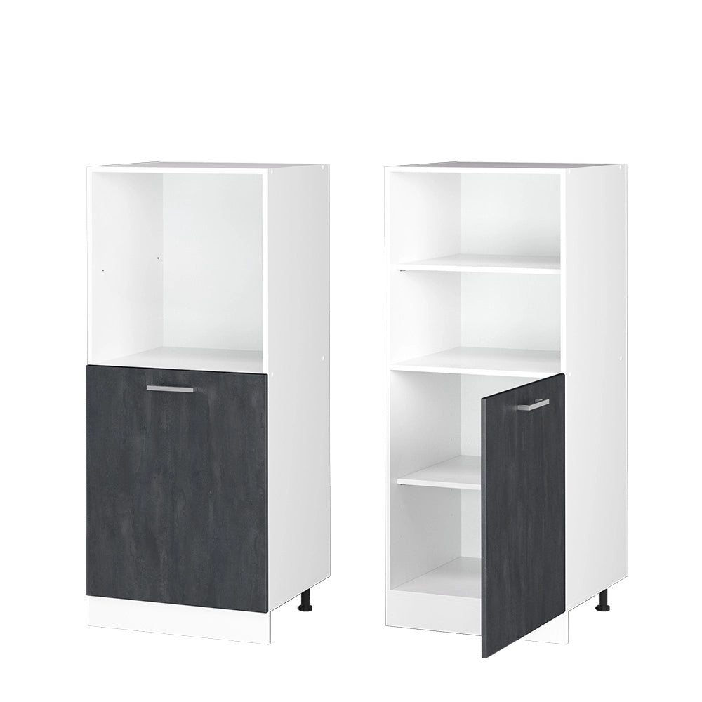 Vicco Mobile per forno da incasso Calcestruzzo nero 60 cm