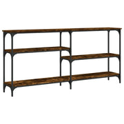 Tavolo Consolle | Tavolo d'Ingresso Rovere Fumo 160x29x75 cm in Legno Multistrato