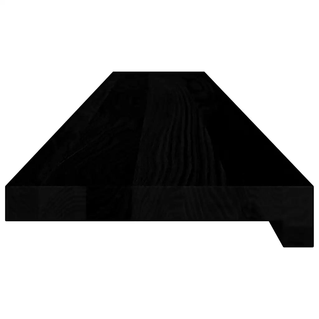 Davanzali 2 pz Marrone Scuro 120x20x2 cm Legno Massello Rovere