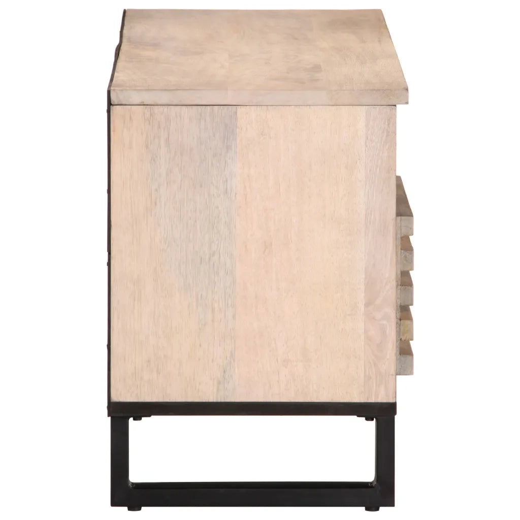 Mobile Porta TV 100x34x46 cm in Legno Massello di Mango