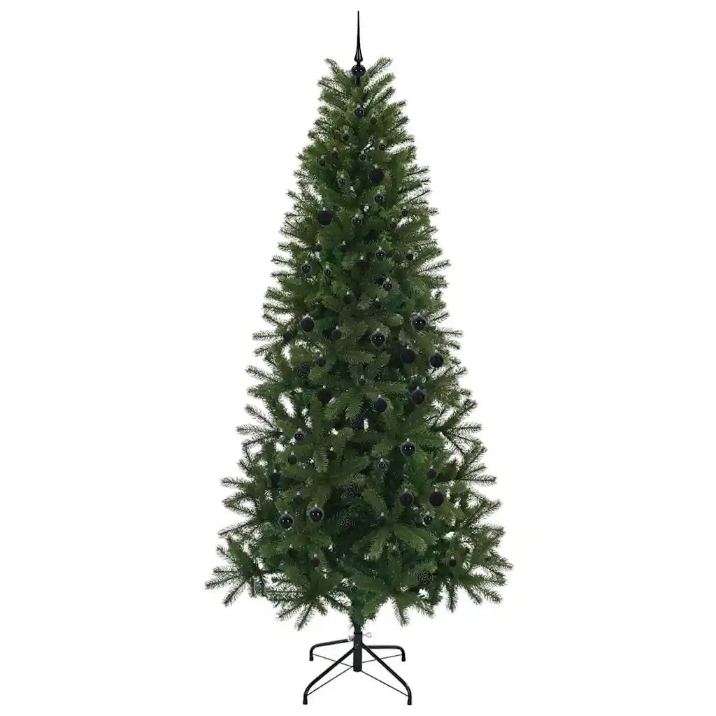 Albero di Natale | Decorazioni natalizie artificiale con 300 LED Verde 240 cm PE e PVC