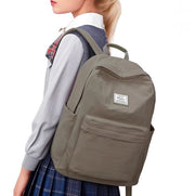 Borsa da Scuola per Adolescenti Borsa da Scuola per Uomini e Donne Impermeabile Leggera Borsa da Giorno per Viaggi per Ragazze e Ragazzi - Khaki