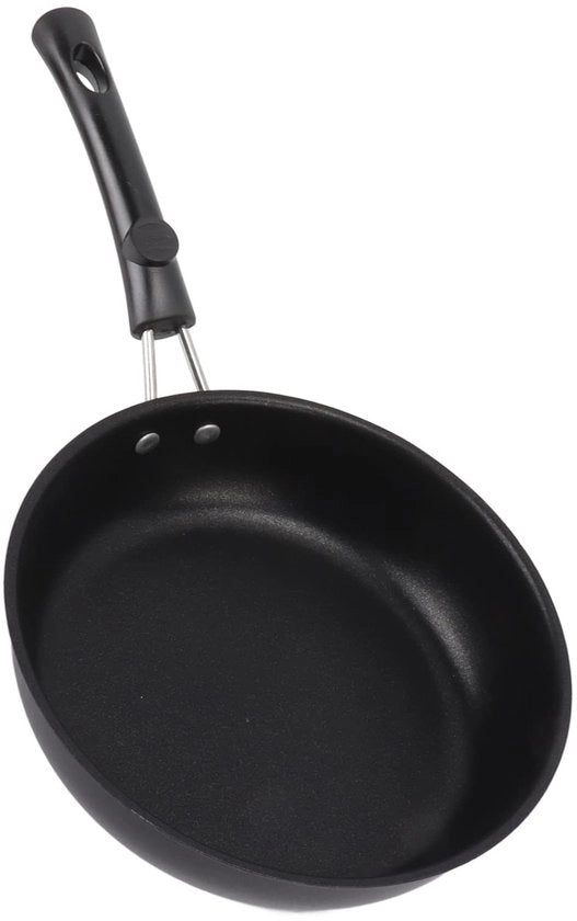 Piastra per Cottura 18 cm - Acciaio Inossidabile - Smalto Antiscivolo - Adatta per Induzione - Efficace in Termine di Energie - Facile da Pulire - Piastra per Omelette