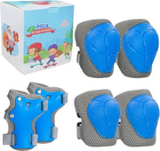 Set di protezione per bambini 2-8 anni - protettori ginocchio gomito polso per bambini - skateboard scooter bicicletta