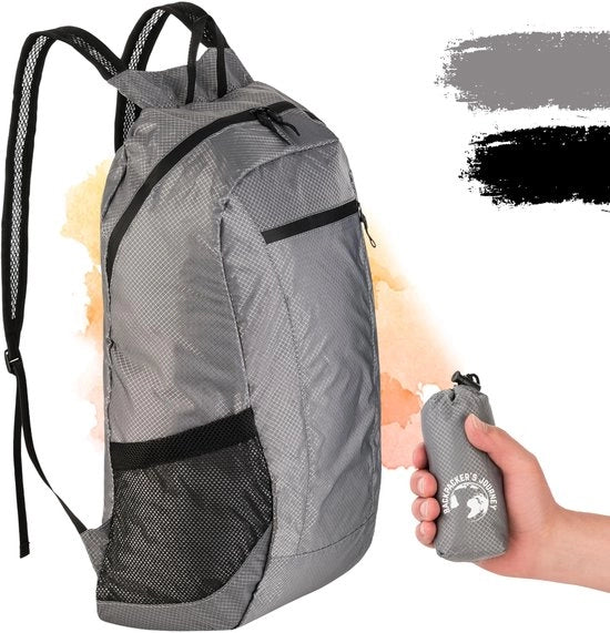 Viaggio Avventuroso zaino pieghevole ultraleggero (90g), zaino leggero pieghevole, zaino pieghevole, zaino ultraleggero pieghevole, zainetto per backpacking e viaggi di tutti i tipi.