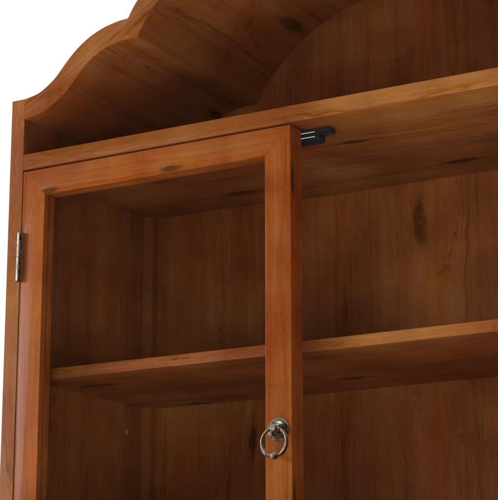 PENSILE 60x22x76,5 cm con ripiani regolabili e cassetti in legno massello marrone