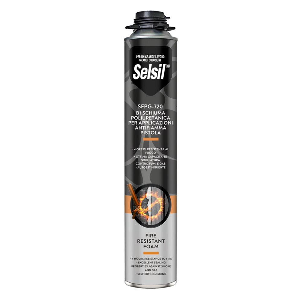 Schiuma Poliuretanica Antifuoco Manuale Selsil Sfp 720 12 Pezzi 750 ml