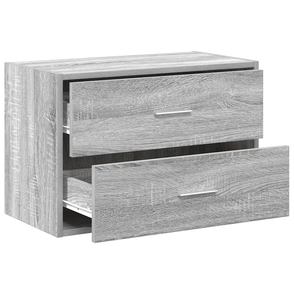 vidaXL Armadio con 2 Cassetti Grigio Sonoma 60x31x40 cm in Truciolato