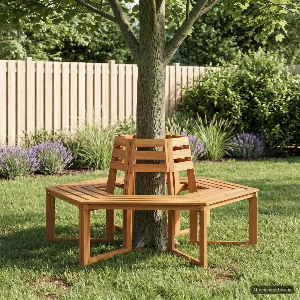 Panchina per Alberi 2 pz 160 x 140 x 86 cm 3428163