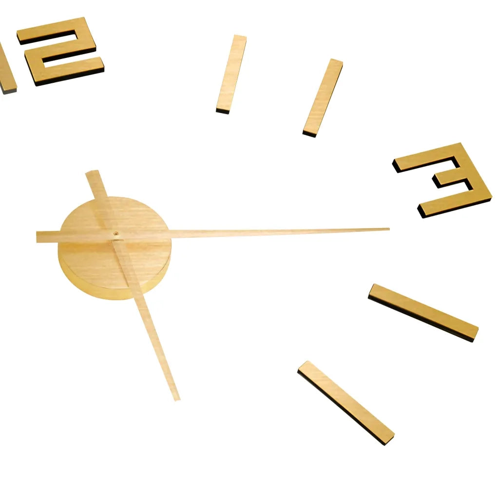 Orologio da Parete 3D Design Moderno Oro 100 cm XXL 325157