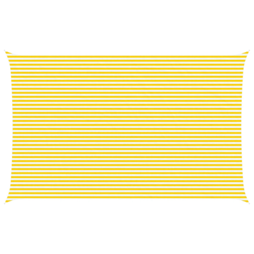 Vela da ombra solare Giallo e Bianco 8 x 5 m