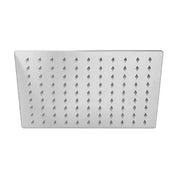 Soffione doccia rettangolare 25x15 cm cromato lucido in acciaio inox