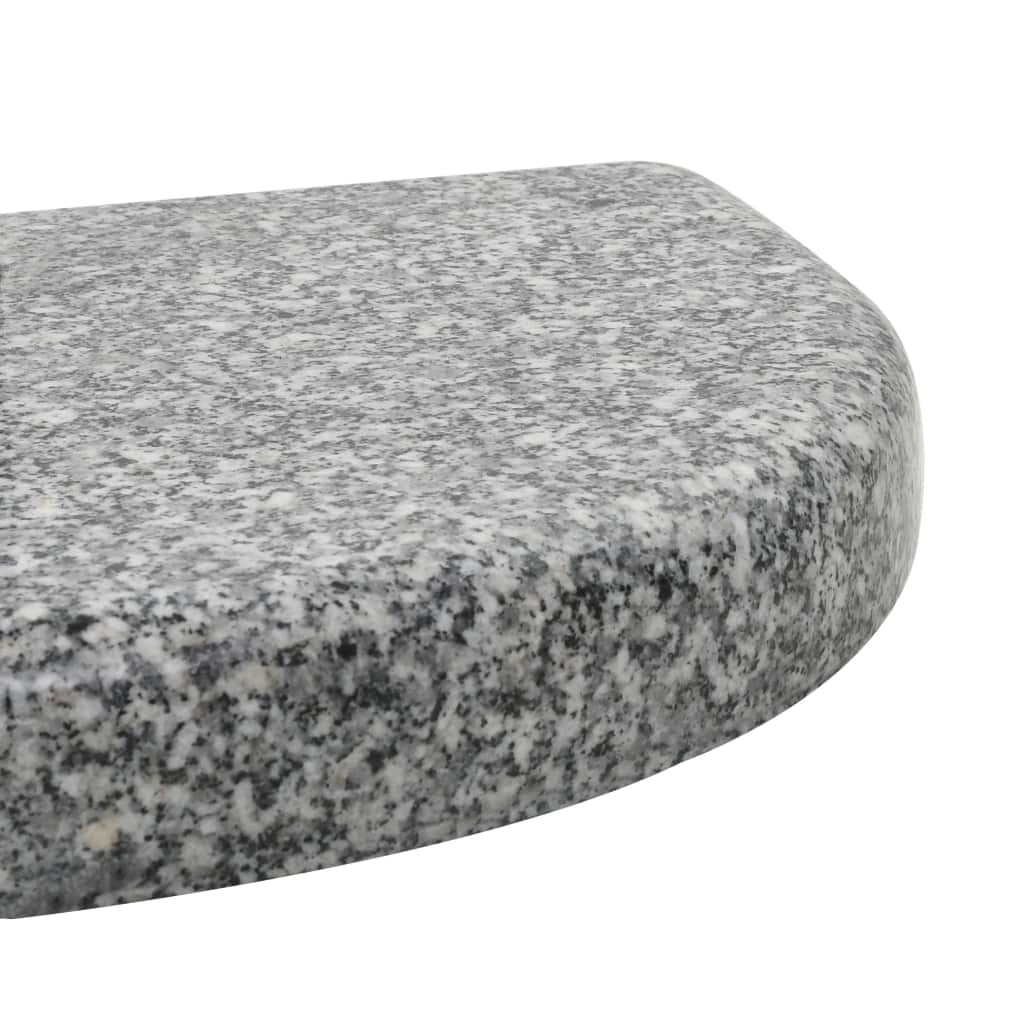 Base per ombrellone semicircolare in granito 10 kg grigio 2202089
